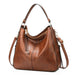 Luxury Faux Leather Hobo Handbag – Large Designer Women’s Tote Shoulder & Crossbody Bag SF