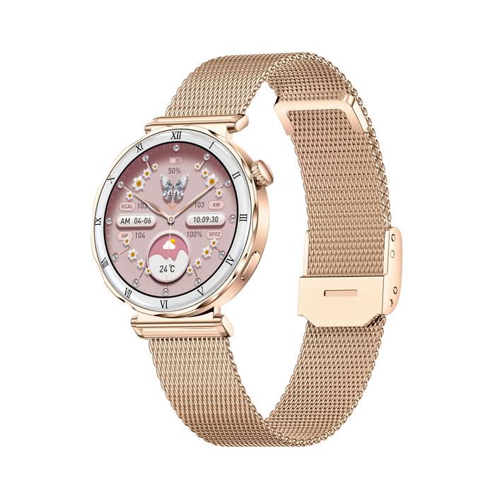 Women's Smart Watch – 1.19-Inch AMOLED Full Touch Screen & Sports Tracker - Samanta Factory