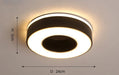 New Design LED Ceiling Light – Modern Corridor, Art Gallery & Balcony Lamp in White & Black - Samanta Factory