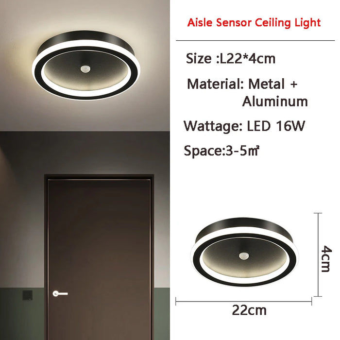 LED PIR Motion Sensor Ceiling Light – Human Body Induction for Home & Bedroom - Samanta Factory