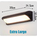 Extra Large LED Outdoor Wall Light – Waterproof IP65 with Radar Motion Sensor, 18W/40W Aluminum Lamp - Samanta Factory