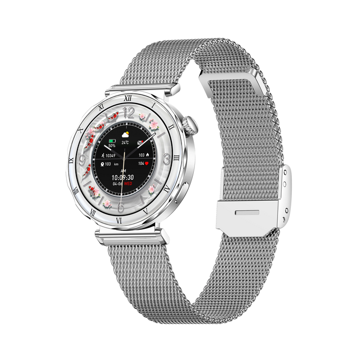 Women's Smart Watch – 1.19-Inch AMOLED Full Touch Screen & Sports Tracker - Samanta Factory