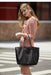 Genuine Leather Casual Tote – Soft, Versatile Design for Women - Samanta Factory