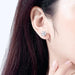 10K Gold Post Moissanite Stud Earrings with GRA Certificate SF