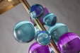 Art Deco Mushroom Lamp – Colourful Glass Globe Design for Table & Floor Lighting - Samanta Factory