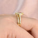 Pear Cut Bridal Ring Set – Sterling Silver With Halo Zircon Shine SF