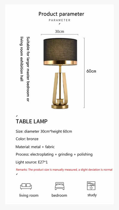 Postmodern Table Lamp – Nordic Design for Bedroom, Living Room & Study - Samanta Factory