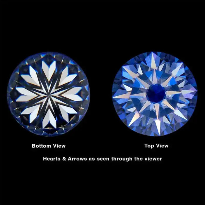Moissanite Bridal Ring Set – D Color VVS1 Diamond-Tested Shine SF