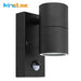 PIR Motion Sensor LED Wall Light – Stainless Steel, Waterproof IP44 Outdoor Lamp - Samanta Factory
