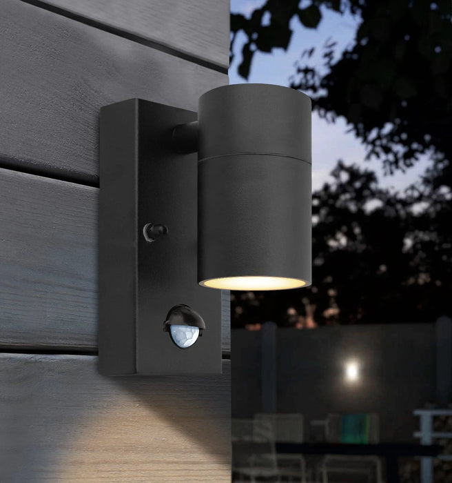 PIR Motion Sensor LED Wall Light – Stainless Steel, Waterproof IP44 Outdoor Lamp - Samanta Factory