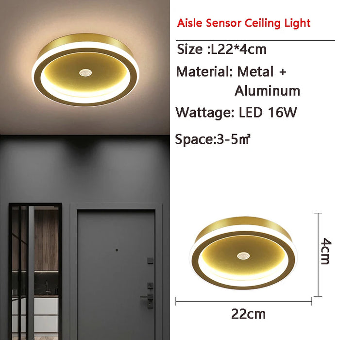 LED PIR Motion Sensor Ceiling Light – Human Body Induction for Home & Bedroom - Samanta Factory