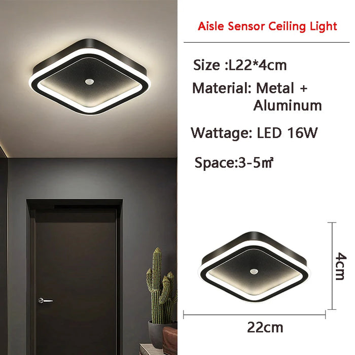LED PIR Motion Sensor Ceiling Light – Human Body Induction for Home & Bedroom - Samanta Factory