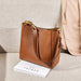 Women’s Genuine Leather Bucket Bag – Soft Cowhide Shoulder Handbag - Samanta Factory