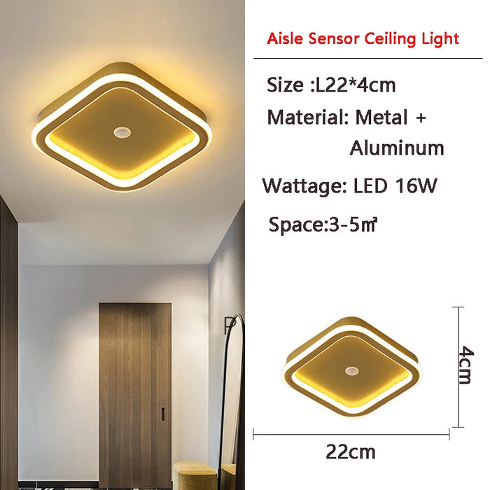 LED PIR Motion Sensor Ceiling Light – Human Body Induction for Home & Bedroom - Samanta Factory