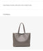 Genuine Leather Casual Tote – Soft, Versatile Design for Women - Samanta Factory