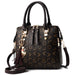 Women’s PU Leather Tote Handbag – Large Capacity Letter Design Tassel Shoulder Bag SF