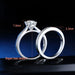 Bridal Ring Set – 1ct Round Cut Zircon in 925 Sterling Silver SF