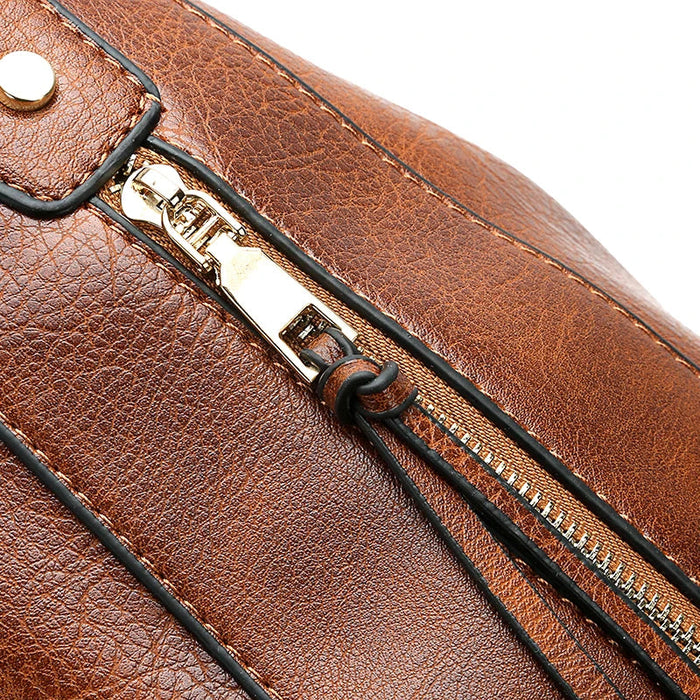 Luxury Faux Leather Hobo Handbag – Large Designer Women’s Tote Shoulder & Crossbody Bag SF