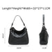 Genuine Leather Shoulder Bag – Soft, Versatile Hobo with Ruched Design - Samanta Factory