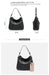 Genuine Leather Shoulder Bag – Soft, Versatile Hobo with Ruched Design - Samanta Factory