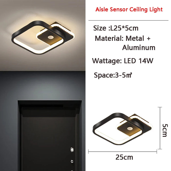 LED PIR Motion Sensor Ceiling Light – Human Body Induction for Home & Bedroom - Samanta Factory