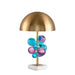 Art Deco Mushroom Lamp – Colourful Glass Globe Design for Table & Floor Lighting - Samanta Factory