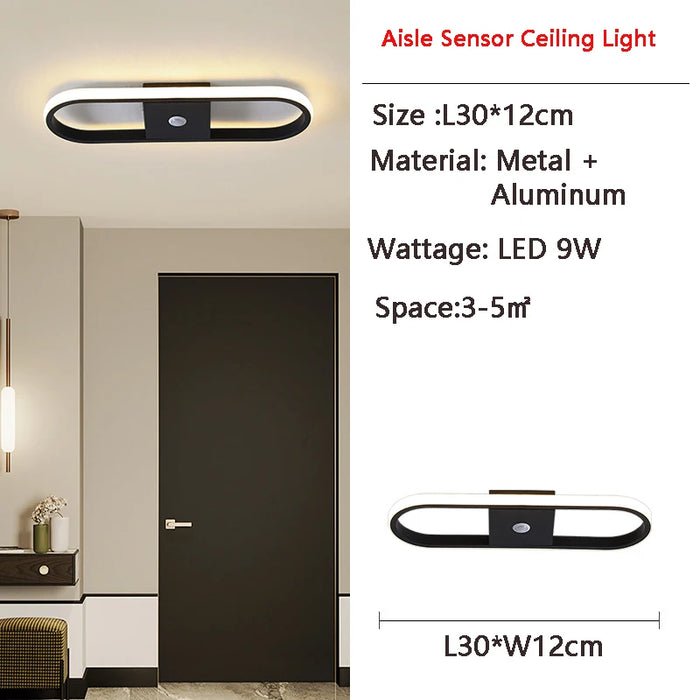 LED PIR Motion Sensor Ceiling Light – Human Body Induction for Home & Bedroom - Samanta Factory
