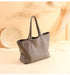 Genuine Leather Casual Tote – Soft, Versatile Design for Women - Samanta Factory
