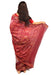 Khandua Cotton Saree – Traditional Ikat Weave with Geometric & Cultural Motifs - Samanta Factory