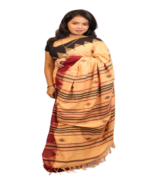 Kotpad Saree – Handwoven Tribal Weave with Natural Aul Tree Dyes - Samanta Factory