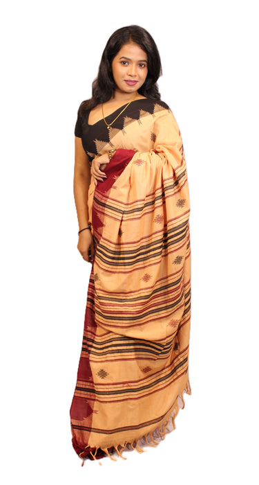 Kotpad Saree – Handwoven Tribal Weave with Natural Aul Tree Dyes - Samanta Factory