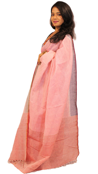 Khandua Cotton Saree – Handwoven Ikat with Traditional Motifs - Samanta Factory