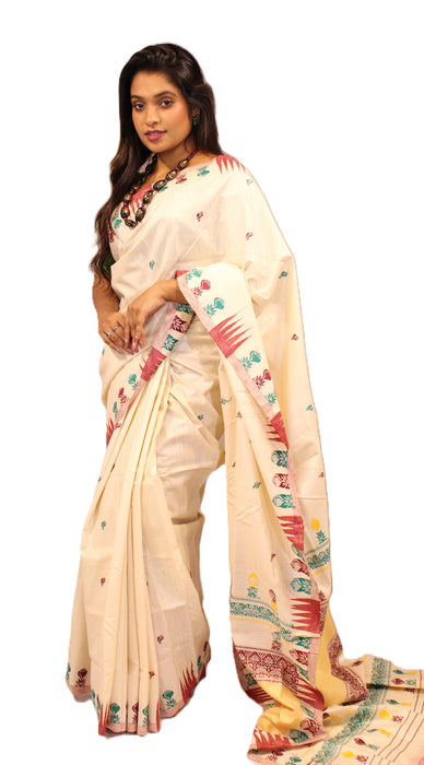 Tussar Silk Saree – Wild Kosa Silk with Natural Golden Sheen & Traditional Handloom Weaves - Samanta Factory
