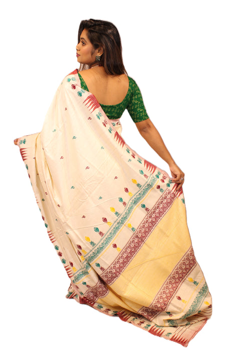 Tussar Silk Saree – Wild Kosa Silk with Natural Golden Sheen & Traditional Handloom Weaves - Samanta Factory