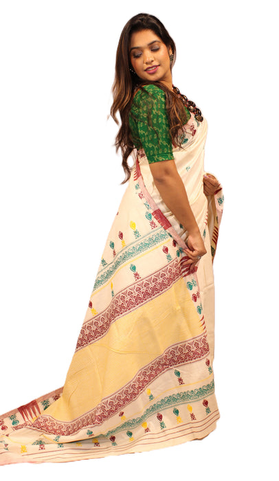 Tussar Silk Saree – Wild Kosa Silk with Natural Golden Sheen & Traditional Handloom Weaves - Samanta Factory