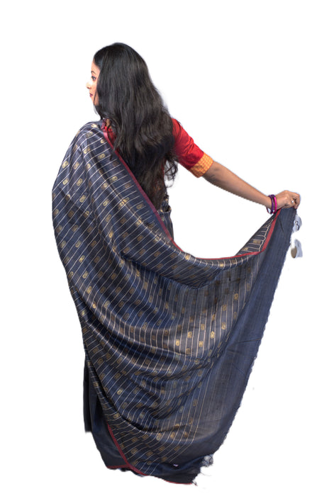 Tussar Silk Saree – Premium Kosa Silk with Intricate Traditional Weaves - Samanta Factory