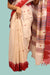 Kotpad Saree – Cream Body with Maroon Aul Dye - Samanta Factory