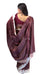 Kotpad Saree – Natural Maroon Body with Buti Tribal Motifs - Samanta Factory