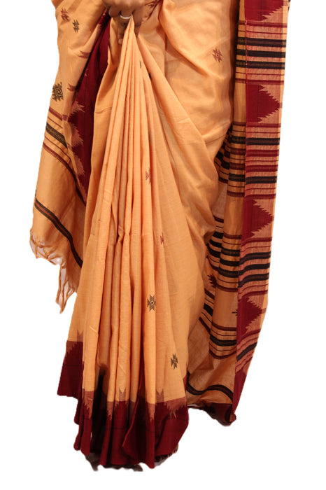 Kotpad Saree – Handwoven Tribal Weave with Natural Aul Tree Dyes - Samanta Factory