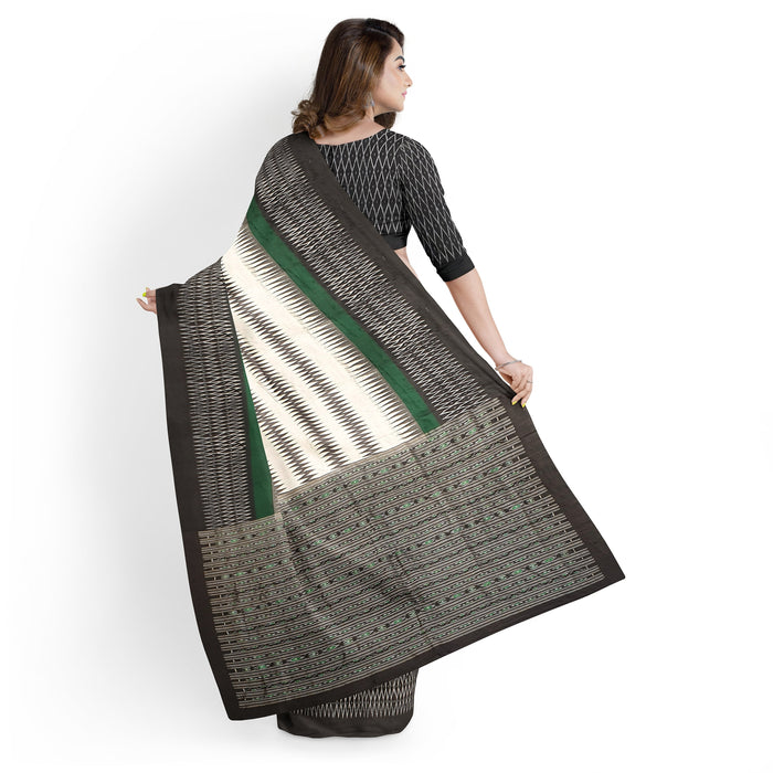 Sambalpuri Handloom Saree – Exquisite Ikat with Cultural Odia Motifs - Samanta Factory