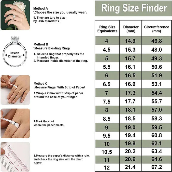 Moissanite Bridal Ring Set – VVS1 D-Color 925 Sterling Silver SF