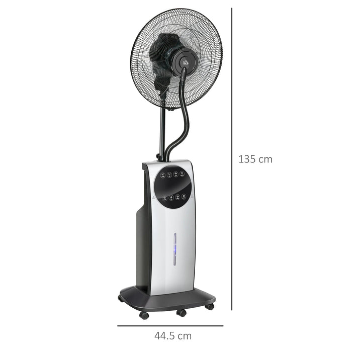 Misting Fan with Mosquito Repellent – 3.1L Tank Standing Floor Fan with Remote Control SF