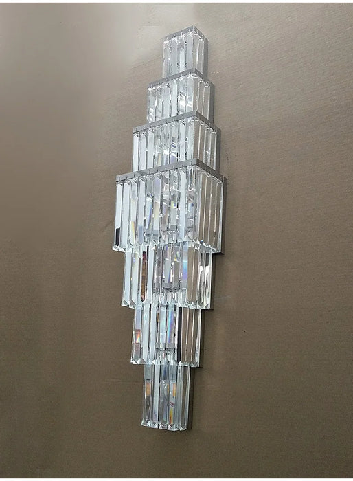 Crystal Wall Lamp – Modern Gold LED Lighting for Dining & Bedroom - Samanta Factory
