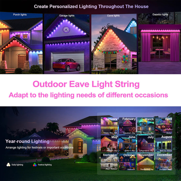 Phantom Beads RGBIC – 16 Million Colours Outdoor LED Lights - Samanta Factory
