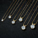 Moissanite Pendant Necklace – D-Color Round Solitaire SF