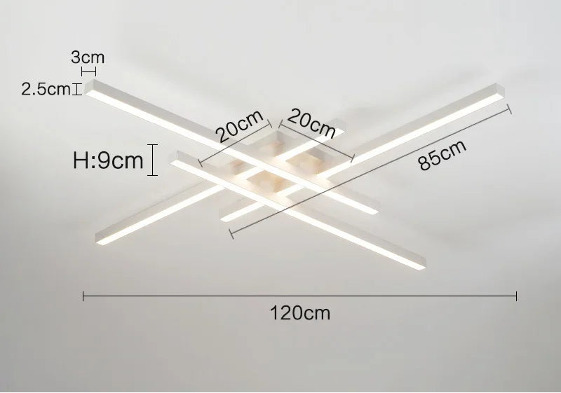 LED Ceiling Light – Modern 4-Bulb Fixture for Bedroom & Foyer - Samanta Factory