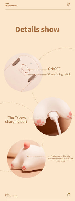 Cute Rabbit Night Light Silicone Lamp – Touch Sensor Soft LED Kids Sleep Light SF