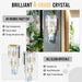 Crystal Wall Sconce – Luxurious 3- or 5-Tier LED Lighting with Gold Finish - Samanta Factory