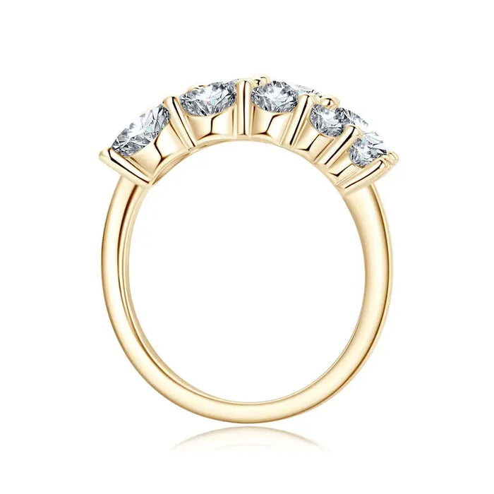 Moissanite Wedding Band – 3.26cttw Multi-Stone Sparkle SF