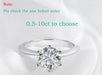 Moissanite Engagement Ring – VVS1 Round Brilliant 925 Silver SF